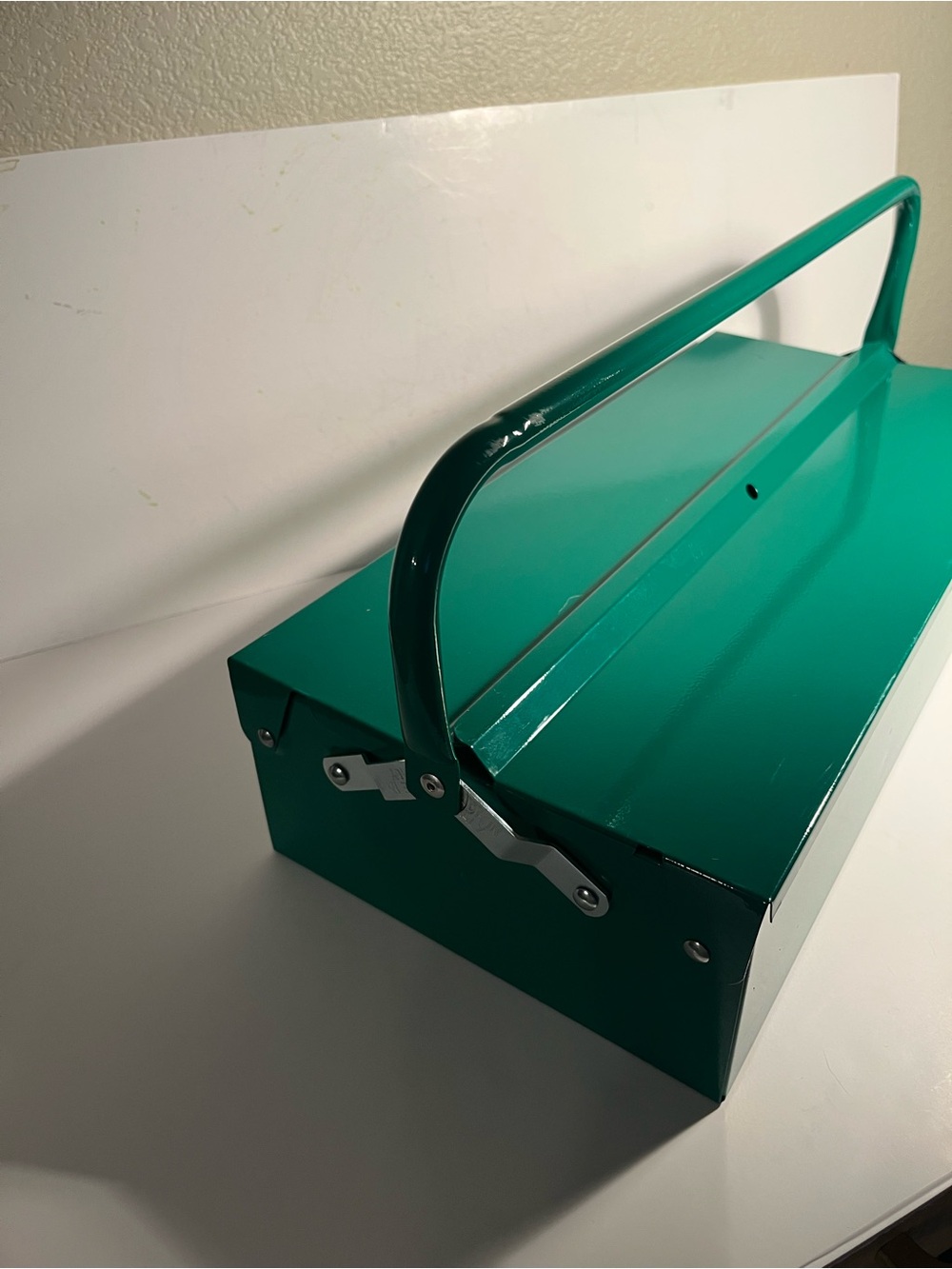 MADE IN ITALY Green  Metal Toolbox with Carry Handle 🔨🔨🔧🔧🔧🔨🪛🪛
